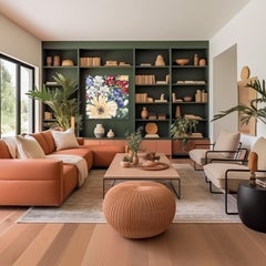 The New Car (6.1.21) - Abstract Botanical Textured Still Life Thick Oil Painting