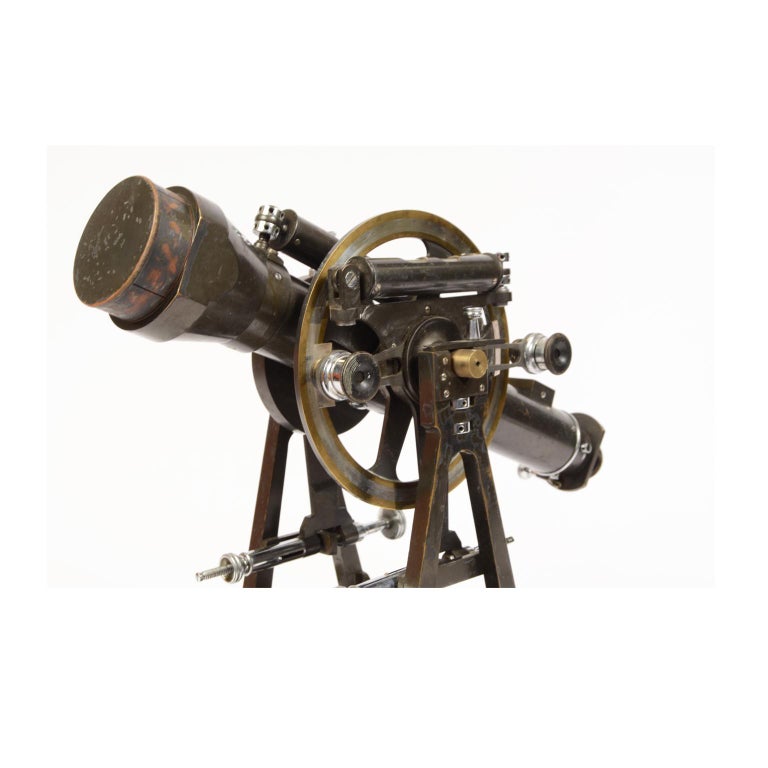 Salmoiraghi Antique Brass Tacheometer, Surveying Measuring Instrument ...