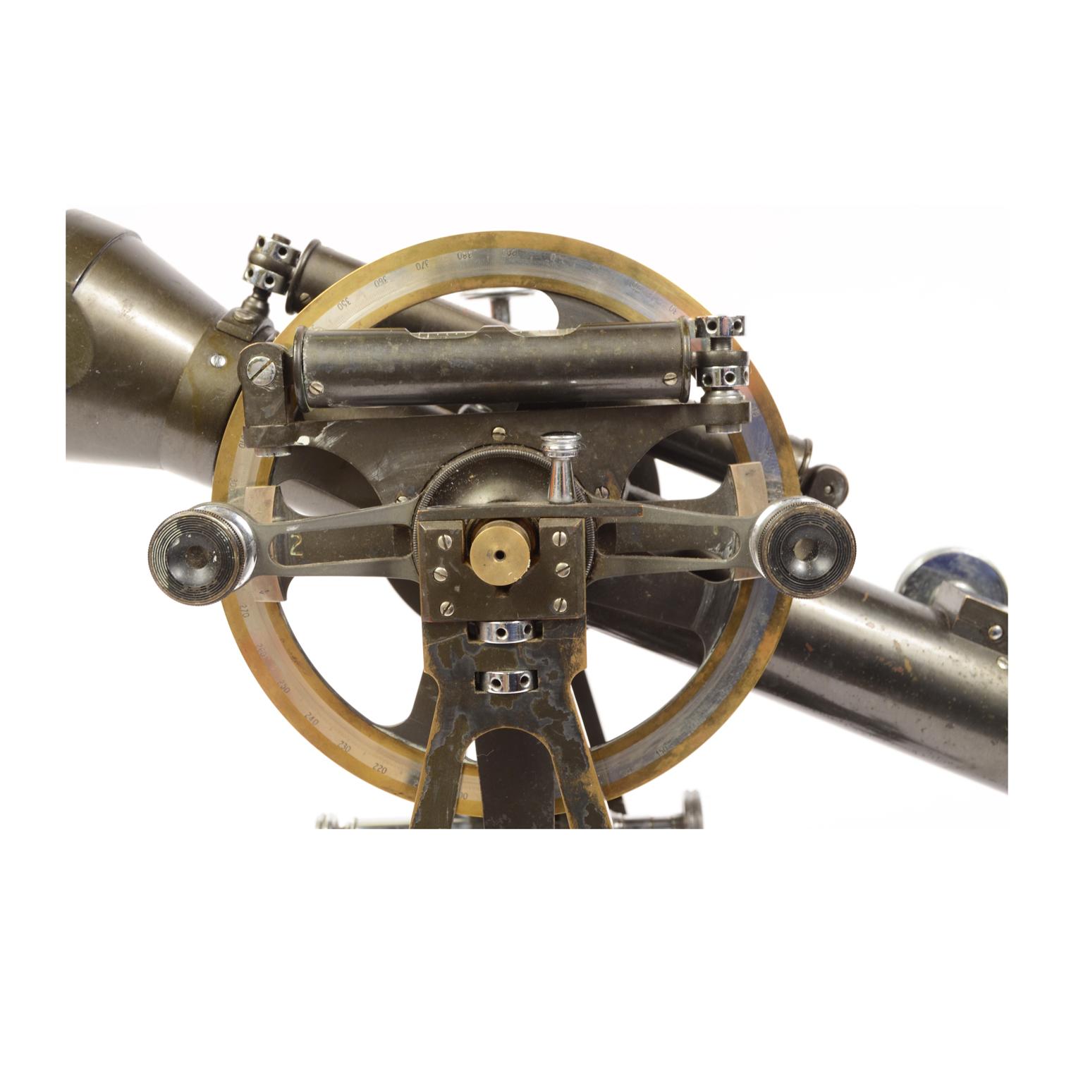 Antikes Salmoiraghi-Tacheometer aus Messing, Vermessungsmessungsinstrument, 1860  im Angebot 9