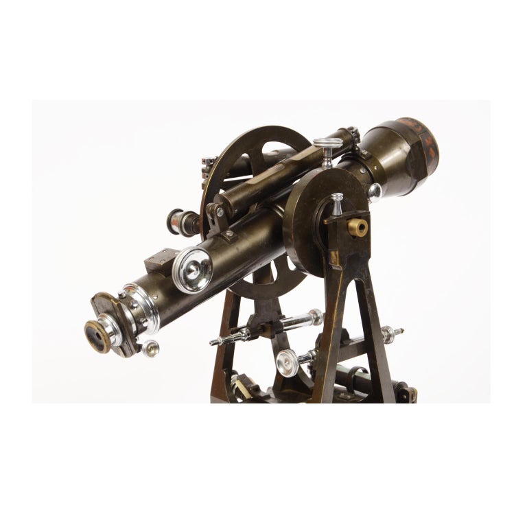 Salmoiraghi Antique Brass Tacheometer, Surveying Measuring Instrument ...
