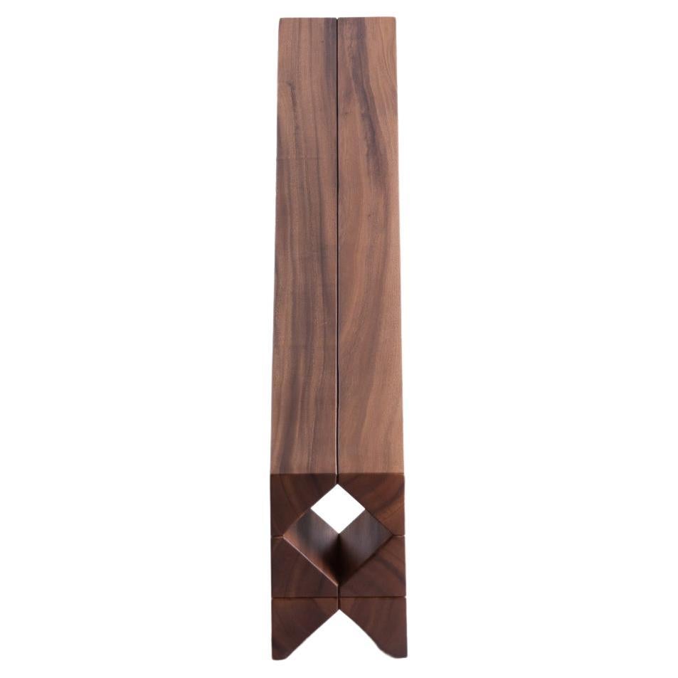 Banco SALMON 2,0 m, Madera natural de vaina de mono