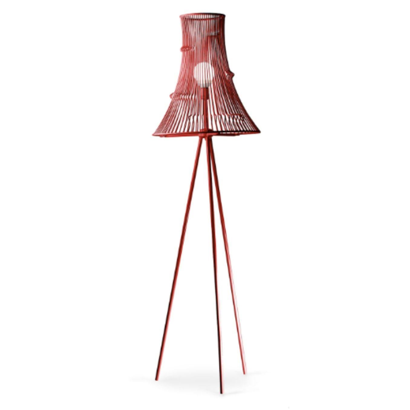 Modern Salmon Extrude Floor Lamp by Dooq For Sale
