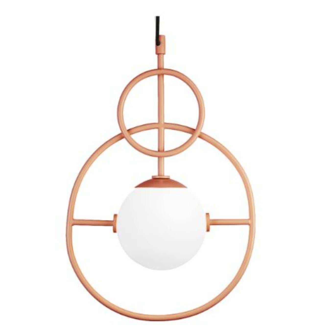 Salmon loop II suspension lamp by Dooq
Dimensions: W 31 x D 15 x H 47 cm
Materials: lacquered metal, polished or brushed metal.
Also available in different colours and materials.

Information:
230V/50Hz
1 x max. G9
4W LED

120V/60Hz
1 x max. G9
4W