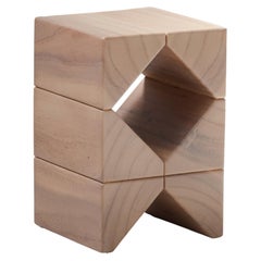Lachs, Natural Light Beistelltisch Monkey Pod Wood