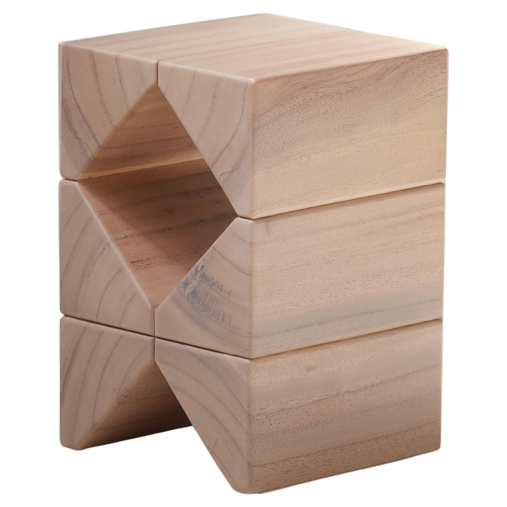 Saumon, Nature Light Table d'appoint Monkey Pod Wood