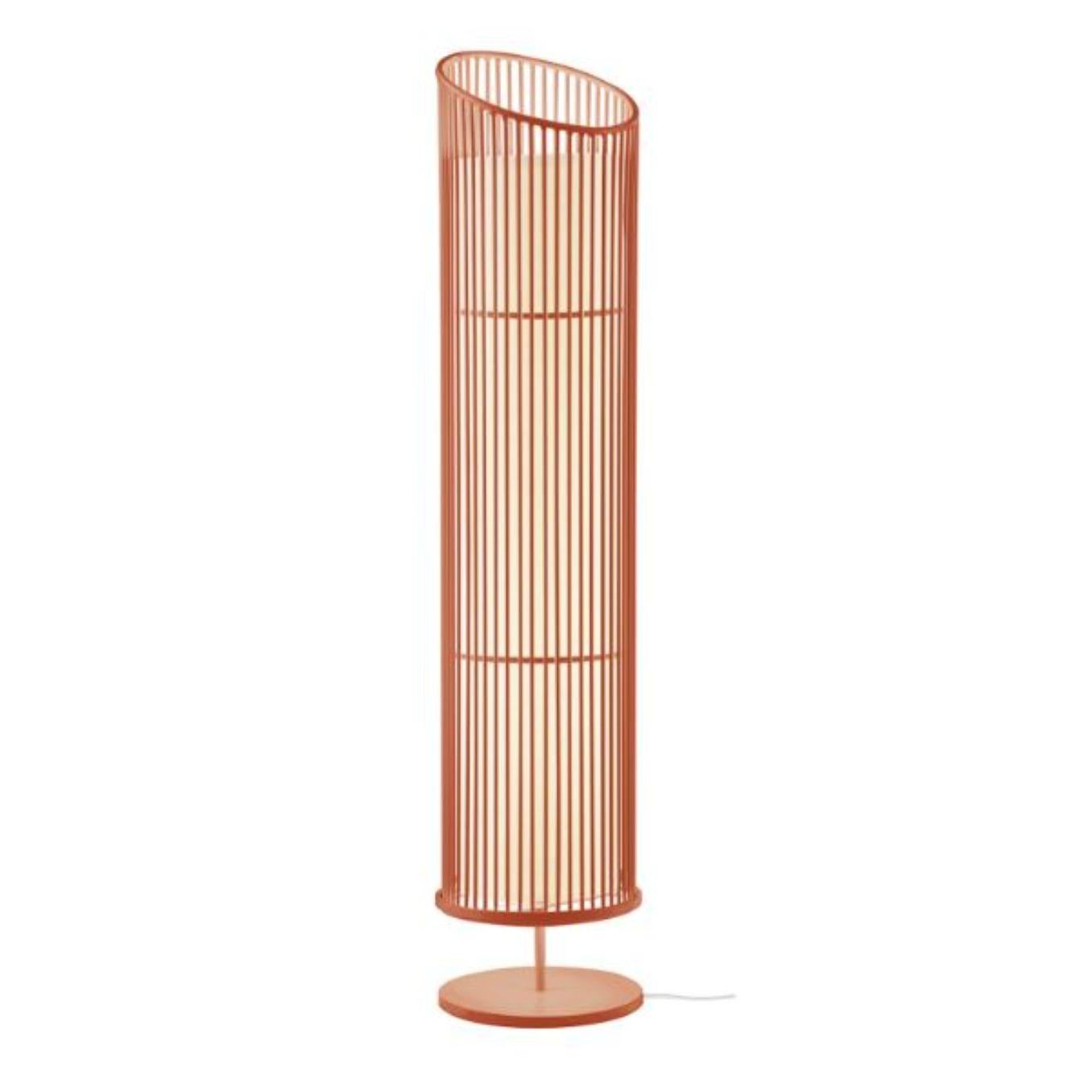 Salmon new spider floor lamp by Dooq
Dimensions: W 30 x D 30 x H 140 cm
Materials: lacquered metal, polished or brushed metal.
abat-jour: cotton
Also available in different colors and materials. 

Information:
230V/50Hz
E27/2x20W