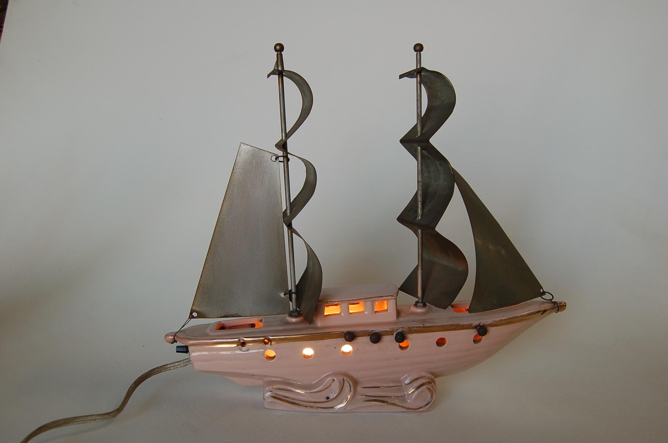 ceramic pirate ship