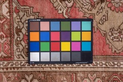 Salmon Red Floral Border Oushak Runner