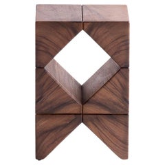 Salmon Side Table, Natural Monkey Pod Wood