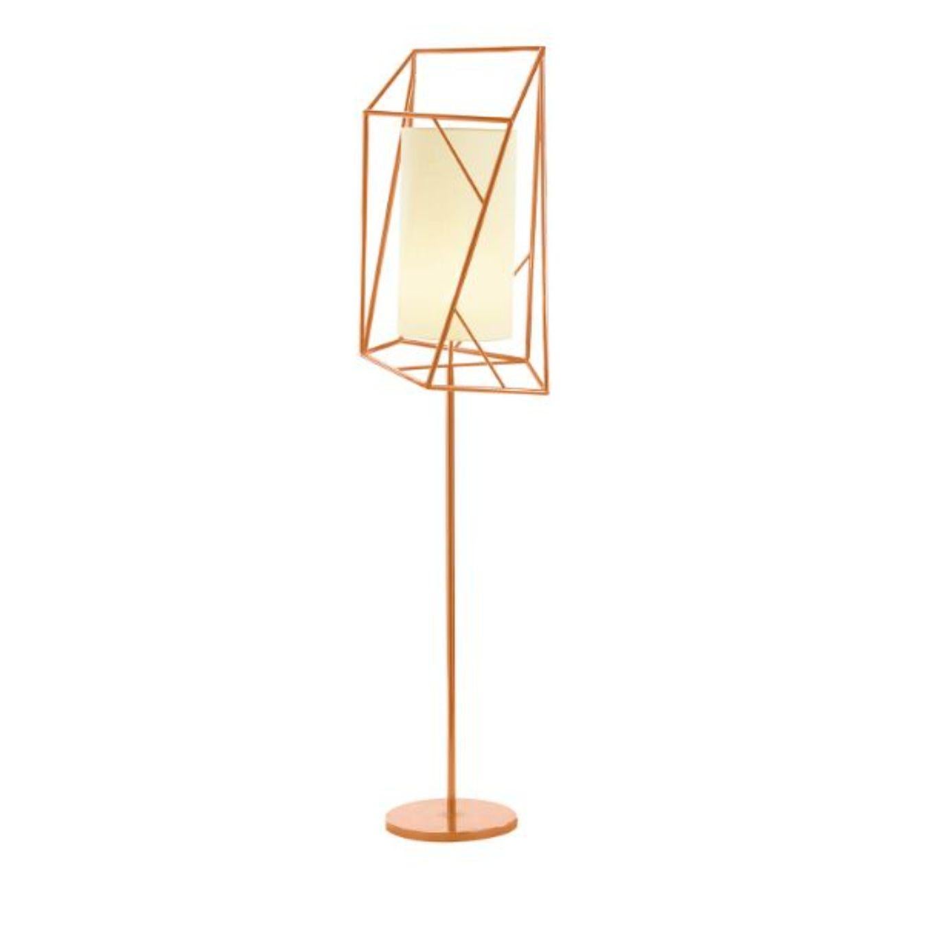 Salmon Star floor lamp by Dooq
Dimensions: W 45 x D 45 x H 170 cm
Materials: lacquered metal, polished or satin metal.
abat-jour: linen
Also available in different colors and materials.

Information:
230V/50Hz
E27/1x20W LED
120V/60Hz
E26/1x15W