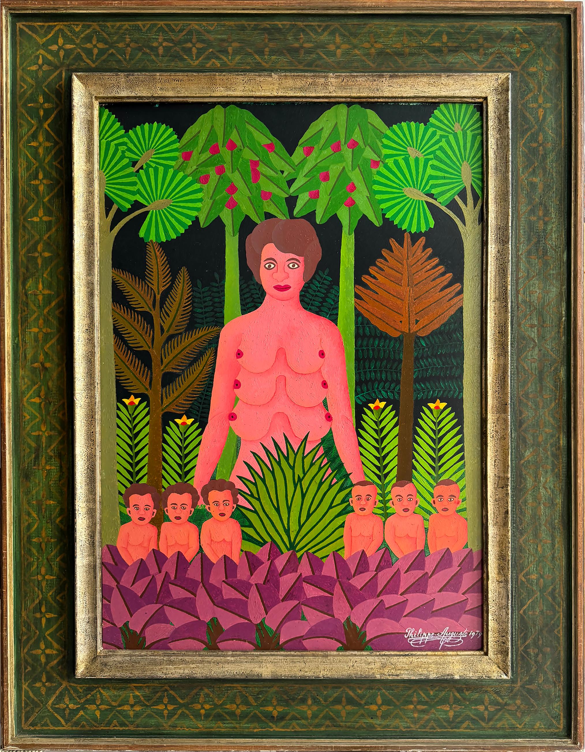 Sei seni senza aspettare:  Fantasia naif haitiana Henri Rousseau - Cornice Heydenryk
