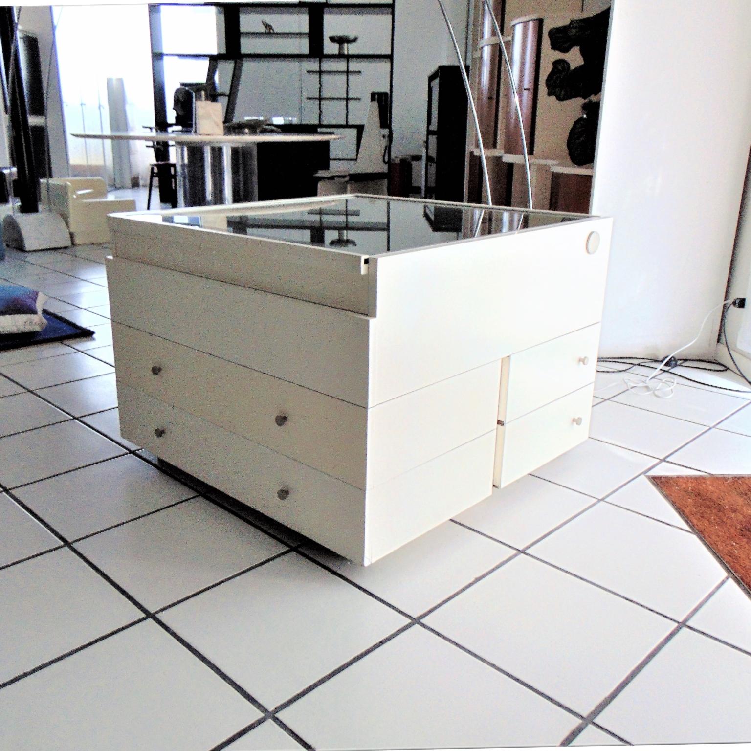 white chest of drawers with mirror