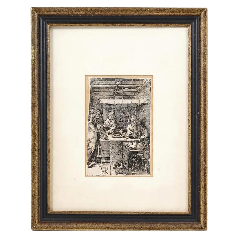 Salome And Herod Woodcut After Albrecht Durer For Sale