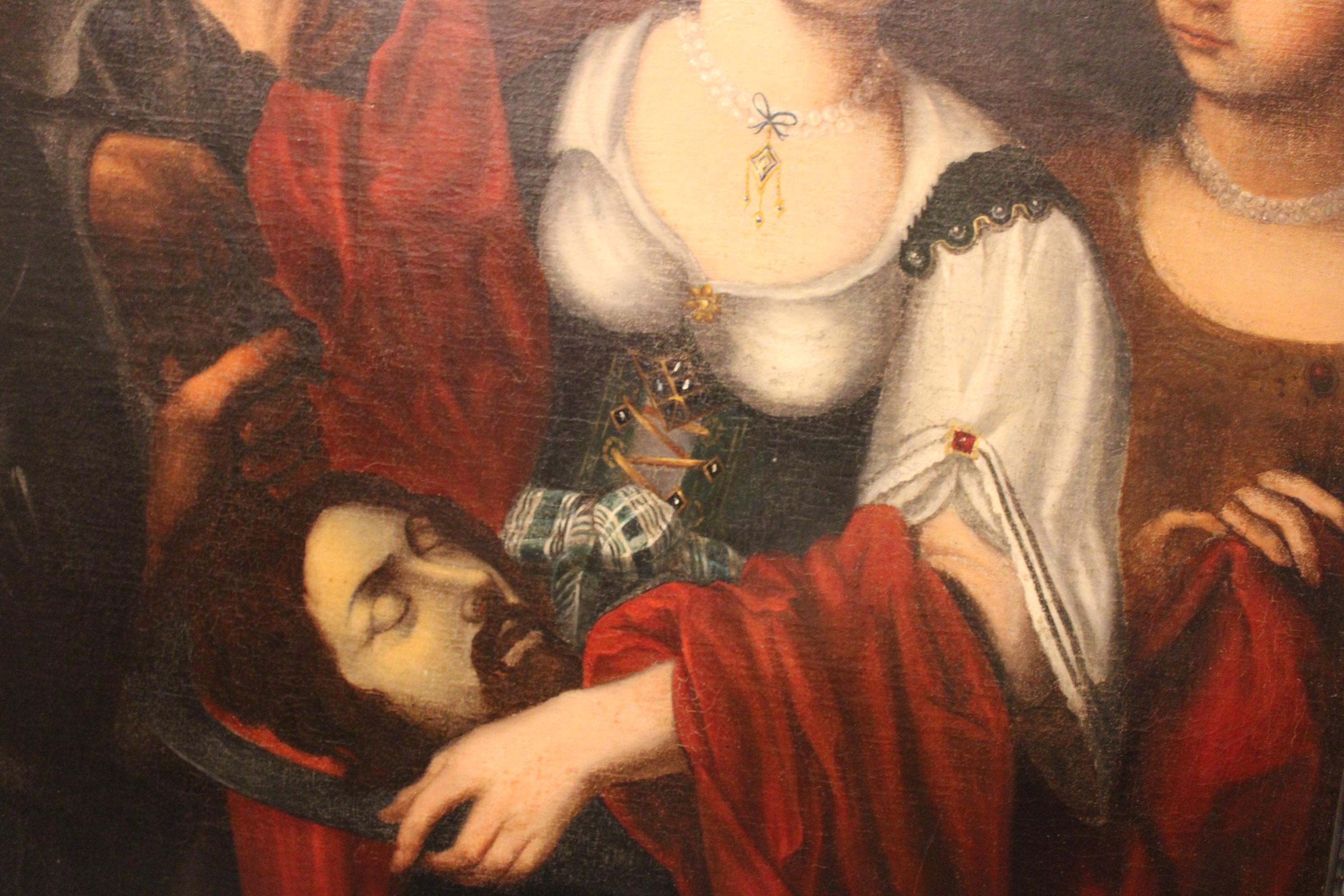 Salome erhielt den Kopf des Heiligen Johannes des Baptisten, Gemälde aus dem 17. Jahrhundert (Europäisch) im Angebot