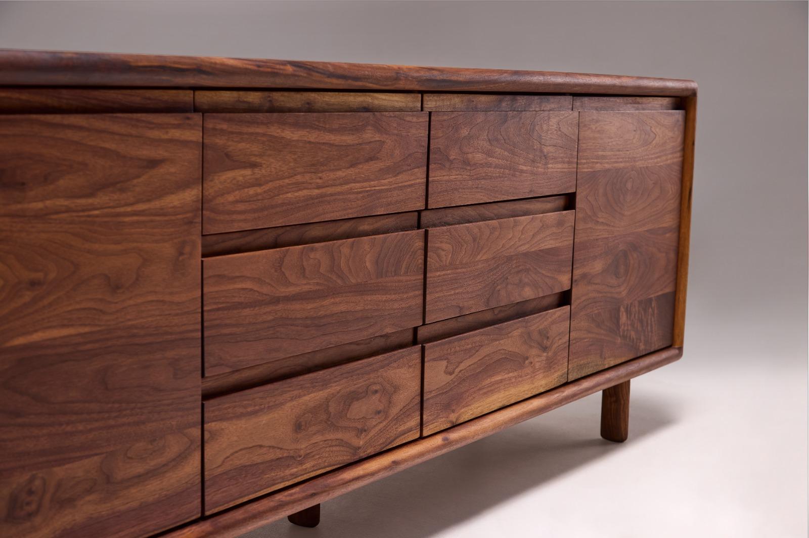 Credenza Salomon in Wood Wood con finitura a olio naturale di Kresta Studio in vendita 4