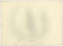 Arcadian landscape - People bathing by Salomon Gessner - Etching - 18th Century