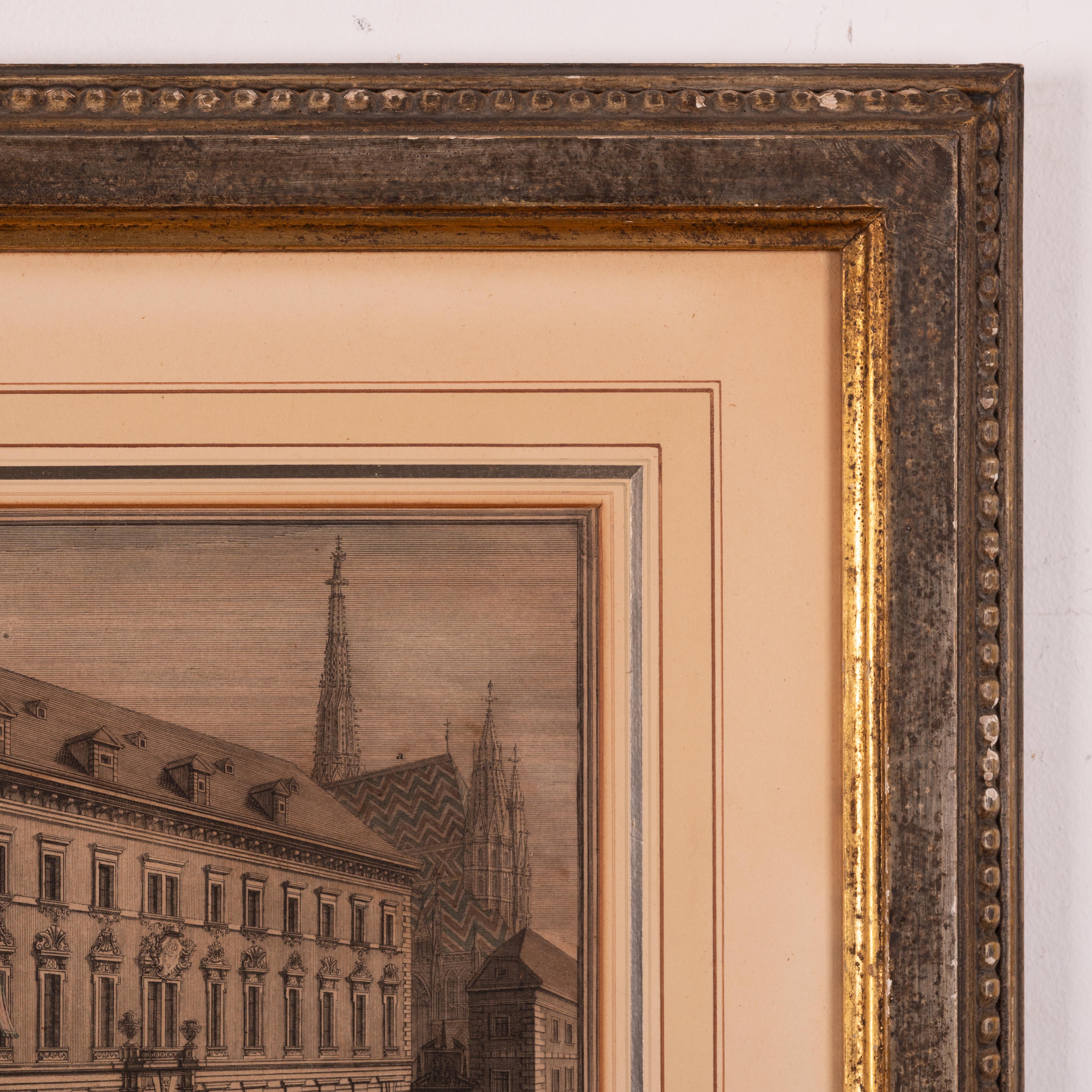 Salomon Kleiner - Wiener Architekturstiche, um 1740 (Glas) im Angebot