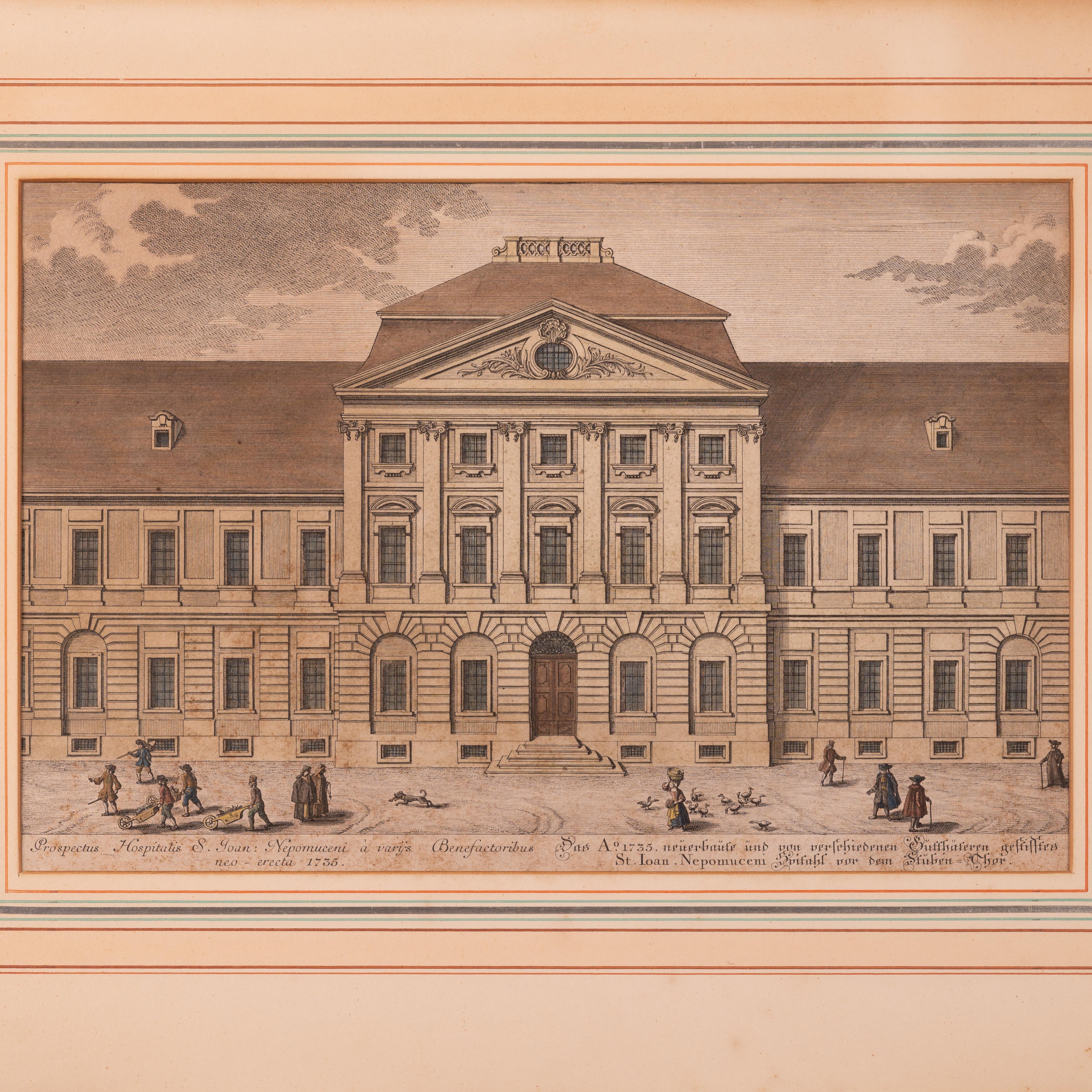 Salomon Kleiner - Wiener Architekturstiche, um 1740 im Angebot 1
