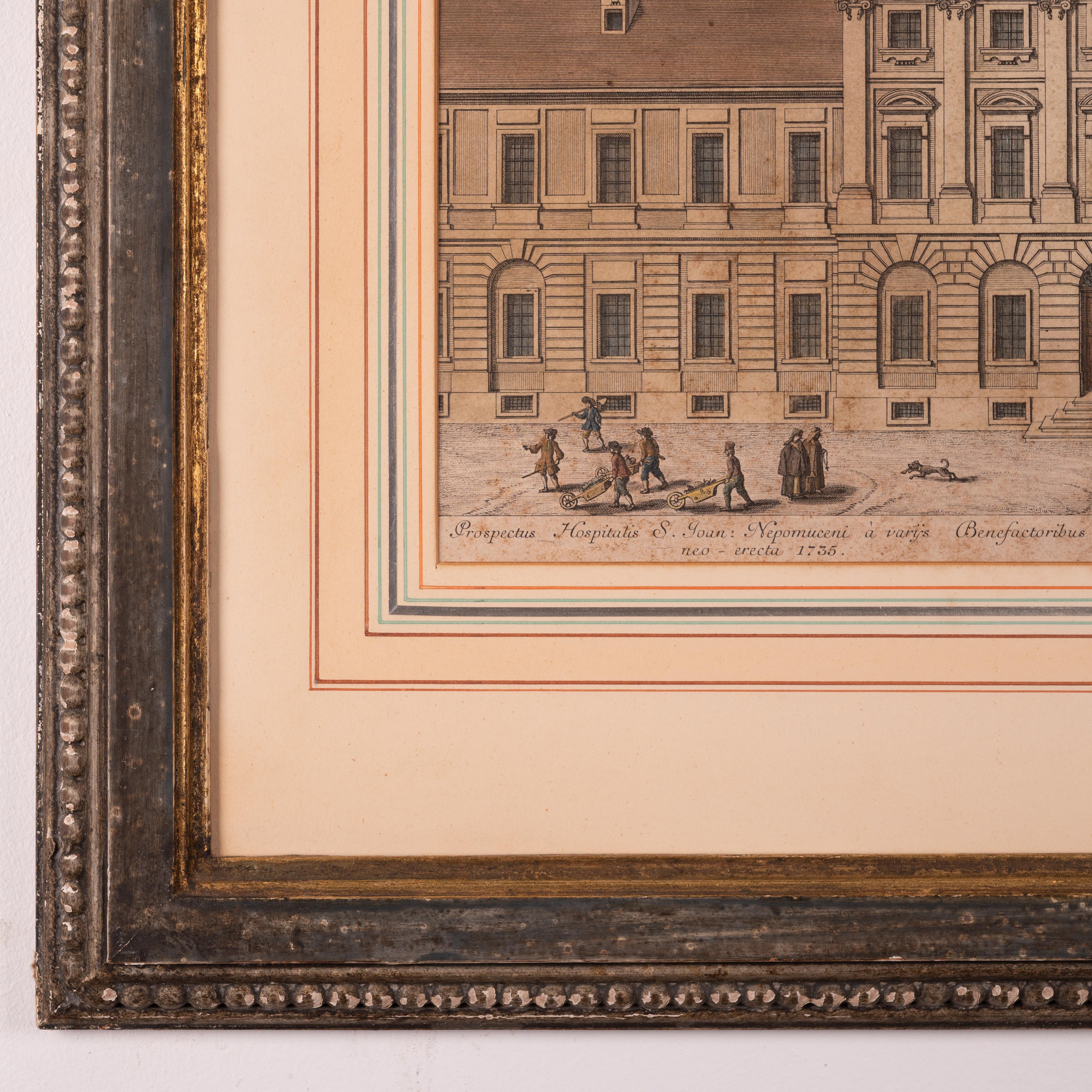 Salomon Kleiner - Wiener Architekturstiche, um 1740 im Angebot 3