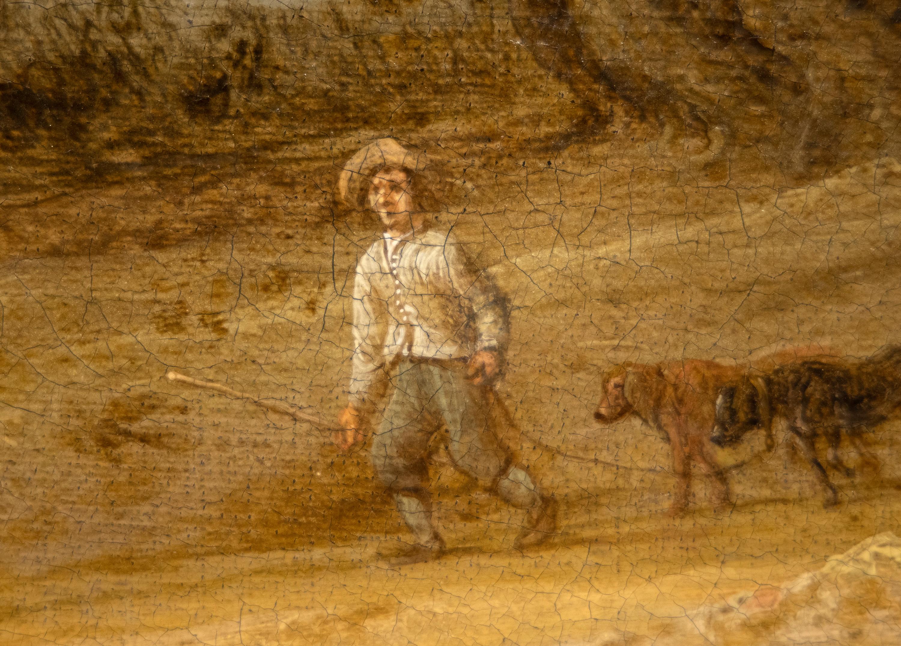 A Dune Landscape mit ruhenden Figuren und einem Paar zu Pferd, eine Ansicht von Nijme im Angebot 3