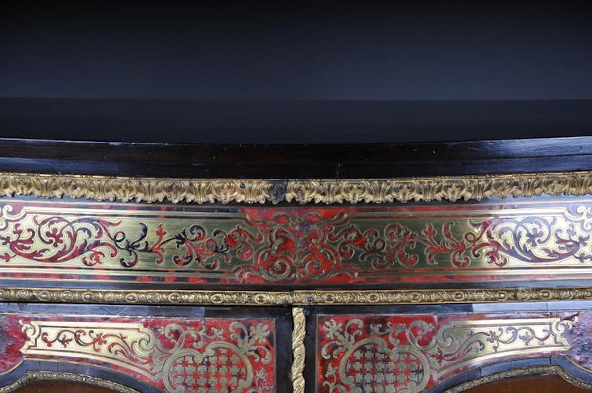 Salon Boulle-Kommode, Kommode Napoleon III., Paris (Messing) im Angebot