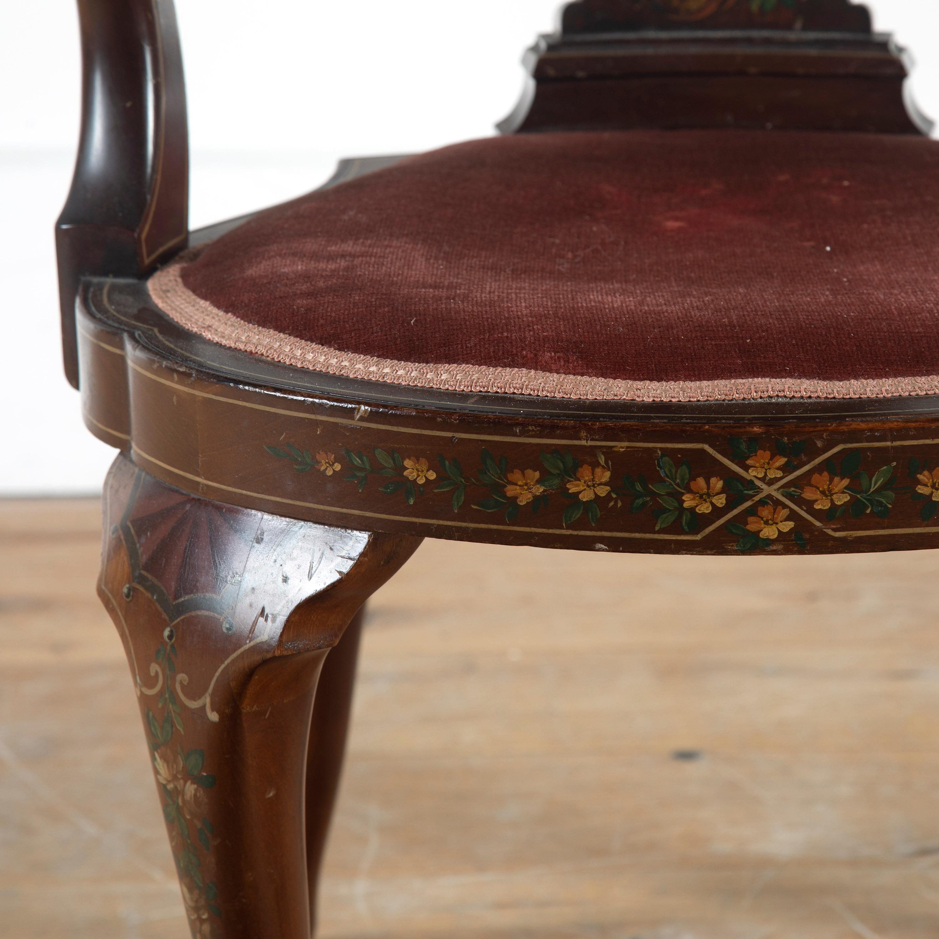 19th Century Salon Chair by Edwards & Roberts For Sale