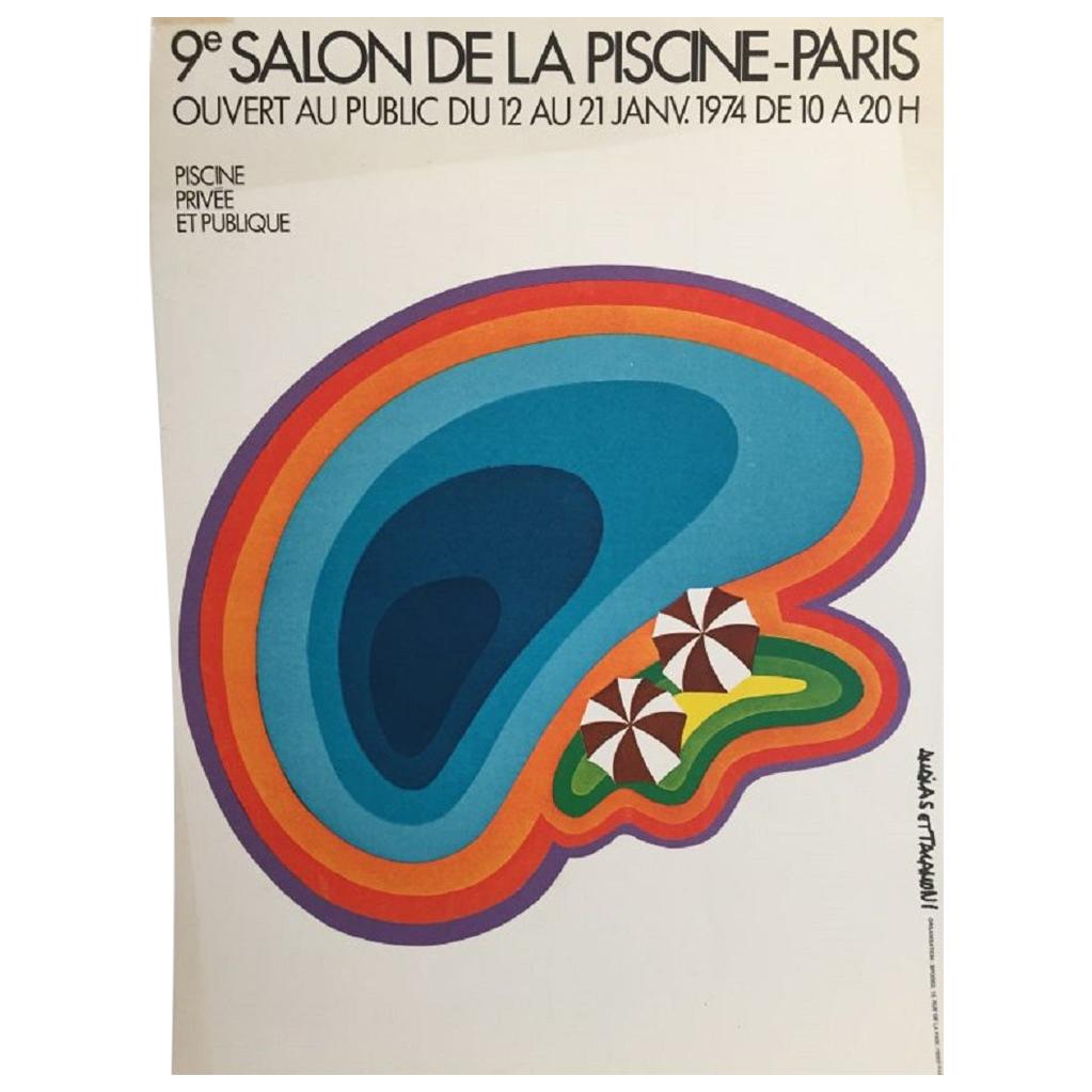 "Salon de la piscine" Poster