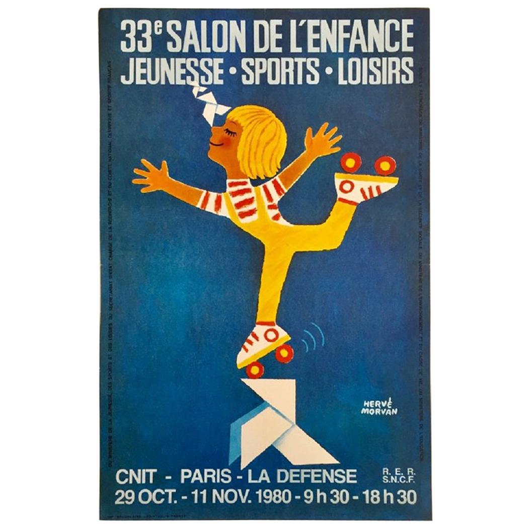 Salon de l’enfance, Jeunesse, Sports, Loisirs Original Vintage Poster