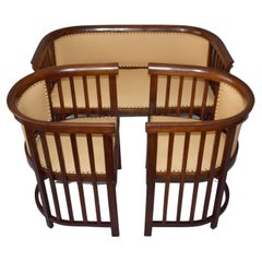 Ensemble de salon de Josef Hoffmann, années 1910, excellent état