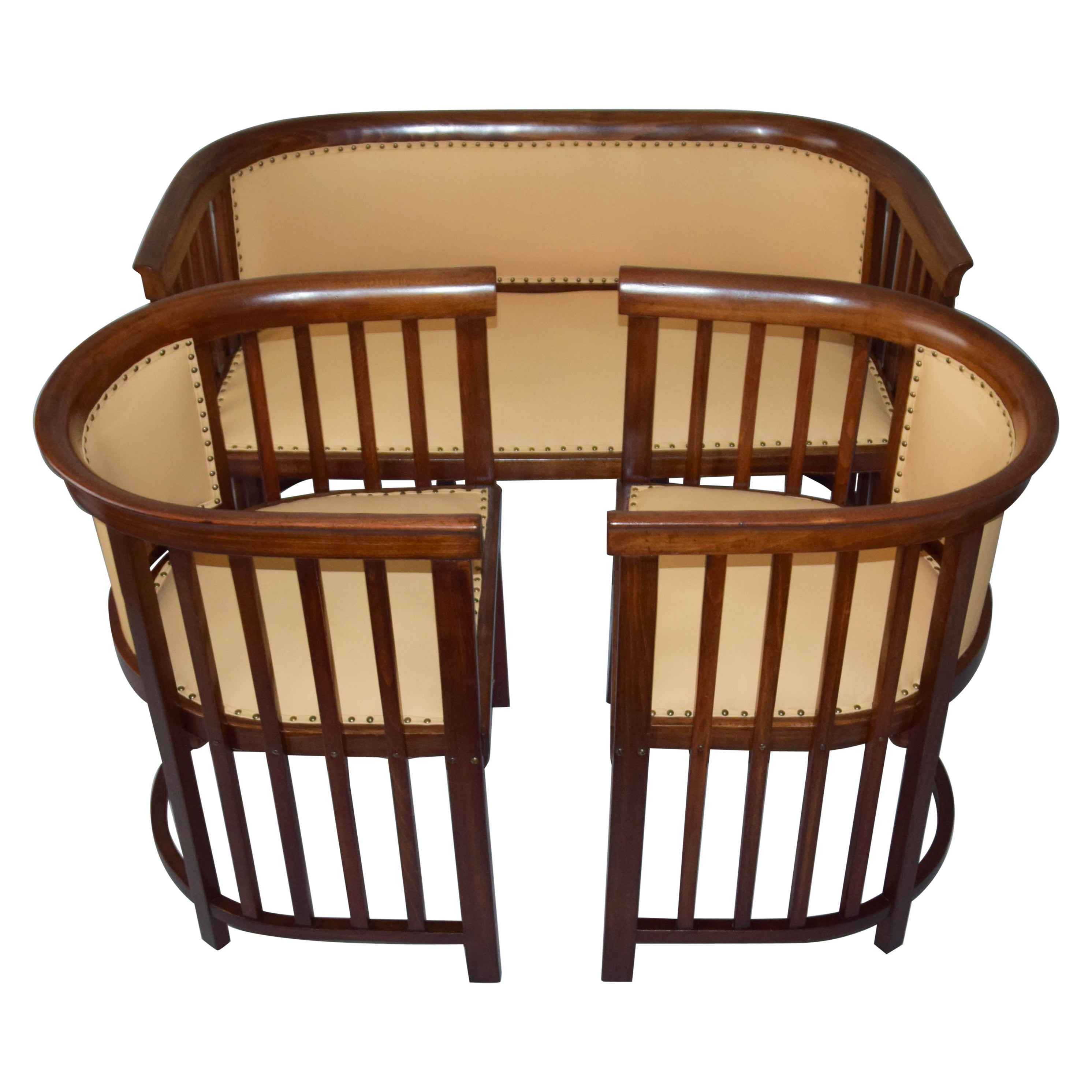 Salon-Set von Josef Hoffmann, 1910er Jahre, ausgezeichneter Zustand