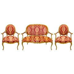 Vintage Salon Suite by Galimberti Lino - Settee And Pair Arm Chairs