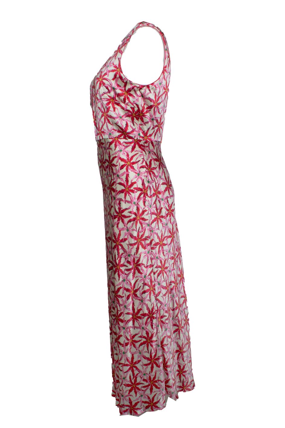 Saloni, one shoulder printed silk satin midi dress In Excellent Condition For Sale In AMSTERDAM, NL