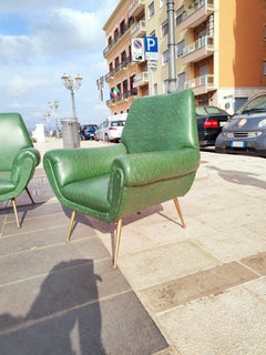 Complete living room set with sofa and armchairs designed by Gigi Radice for Minotti in the 1960s