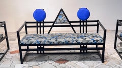 Postmodernes italienisches Wohnzimmer im Stil von Gerrit Rietveld, 1980er Jahre