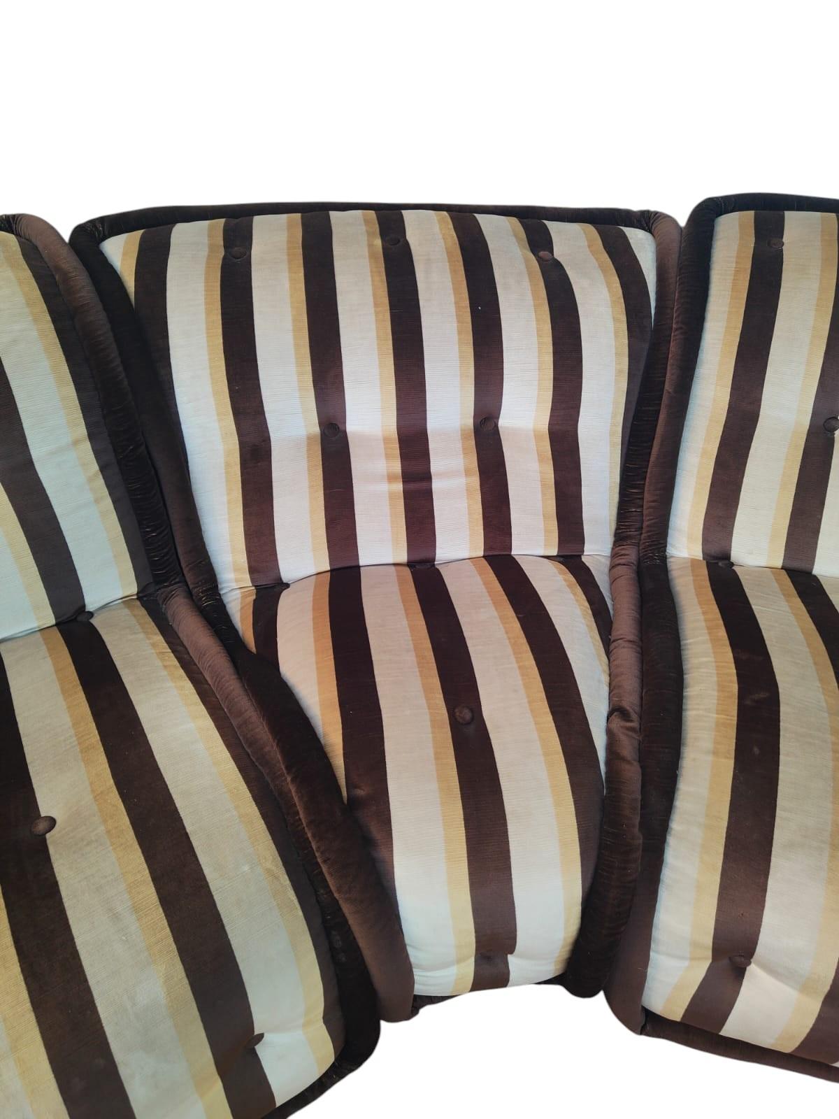 Modulare Lounge mit 4 Elementen, signiert Giuseppe Rossi di Albizzate, 1960er Jahre (Mid-20th Century) im Angebot