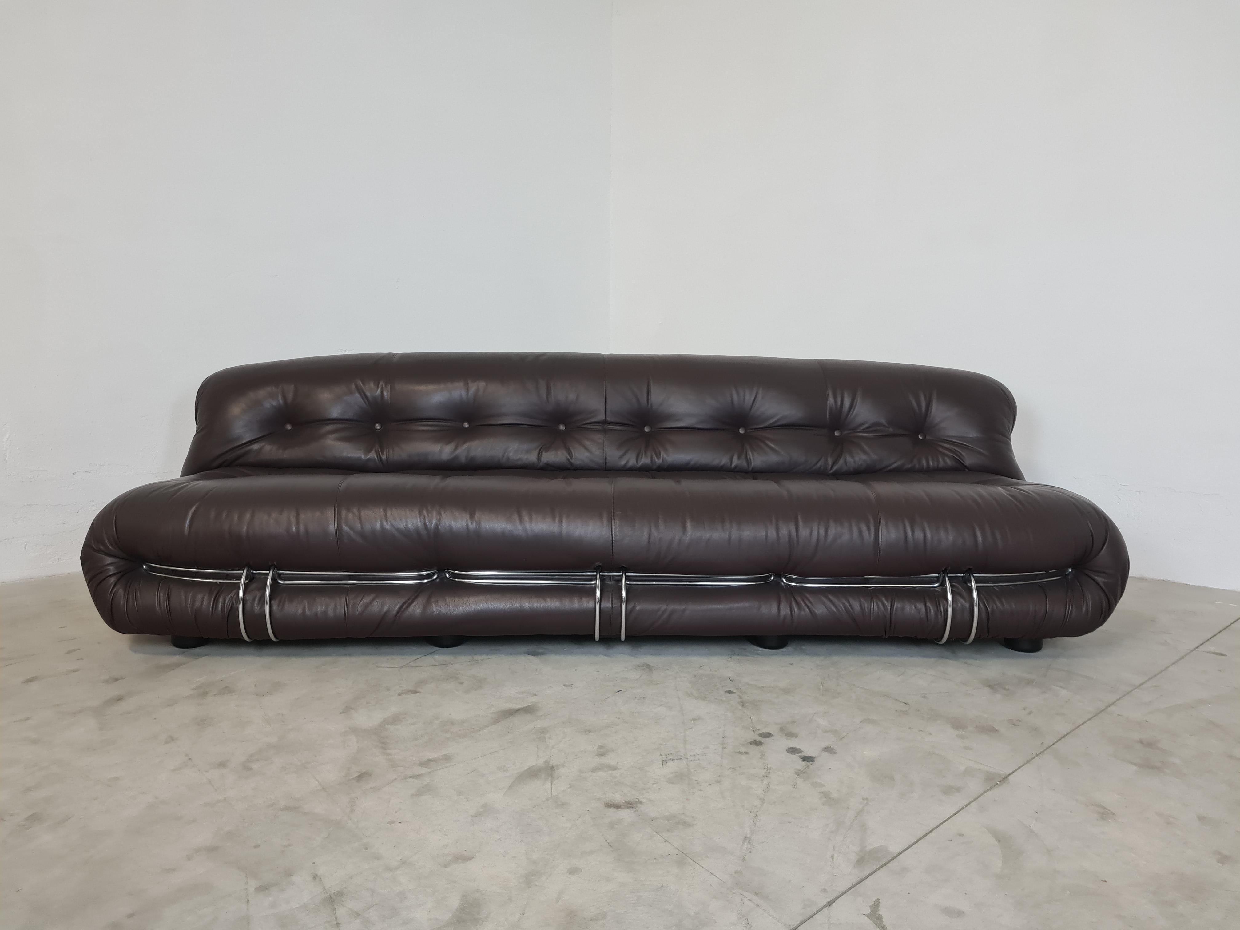 Divano e Poltrone Soriana di Afra e Tobia Scarpa per Cassina in vendita 7