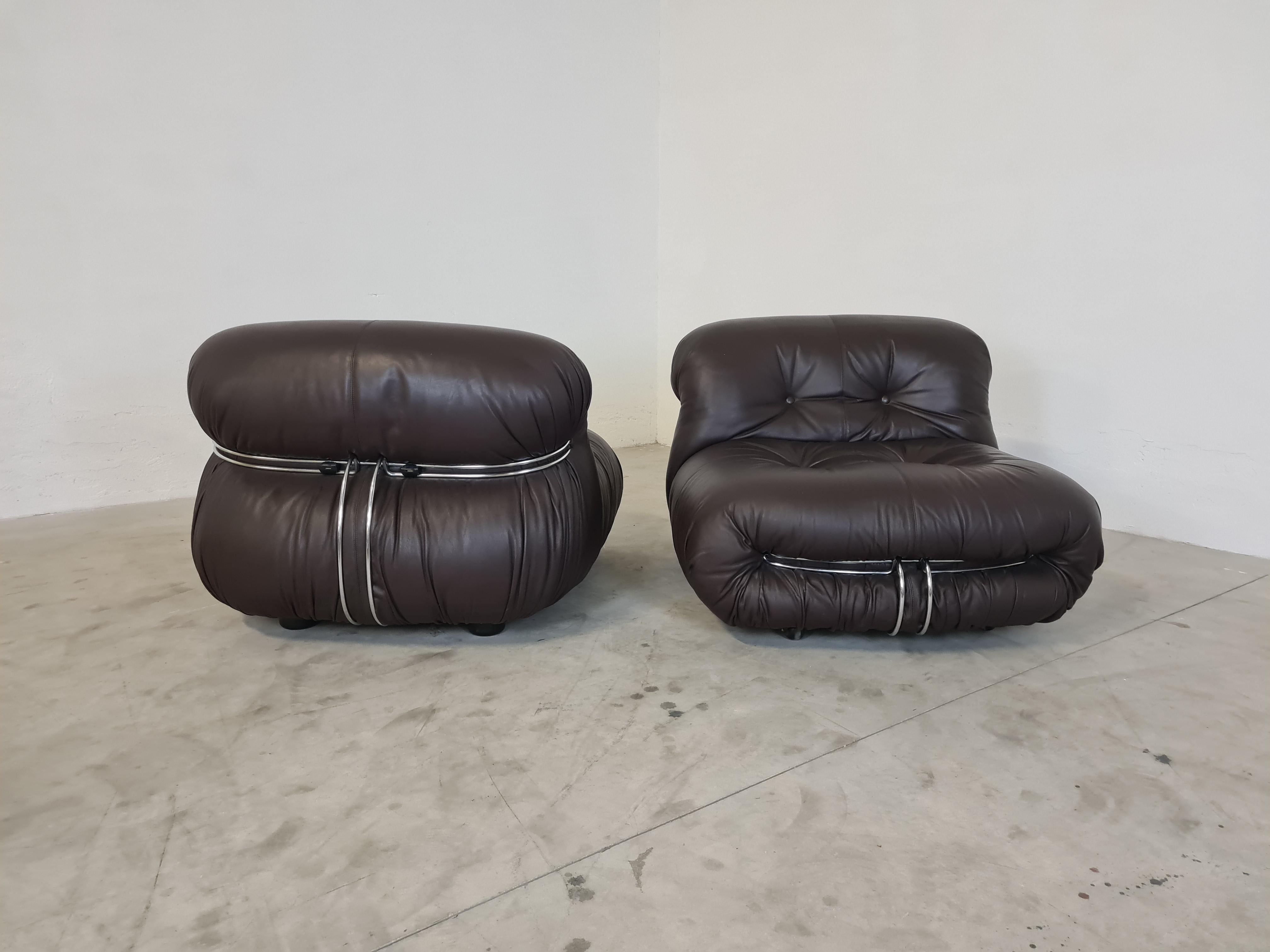 Salotto modello Soriana disegnato da Afra e Tobia Scarpa per Cassina.

Icona di stile e del design italiano la serie Soriana è stata disegnata nel 1969 ed è stata vincitrice del Compasso d'Oro nel 1970.

Nata dal genio di Afra Bianchin e Tobia