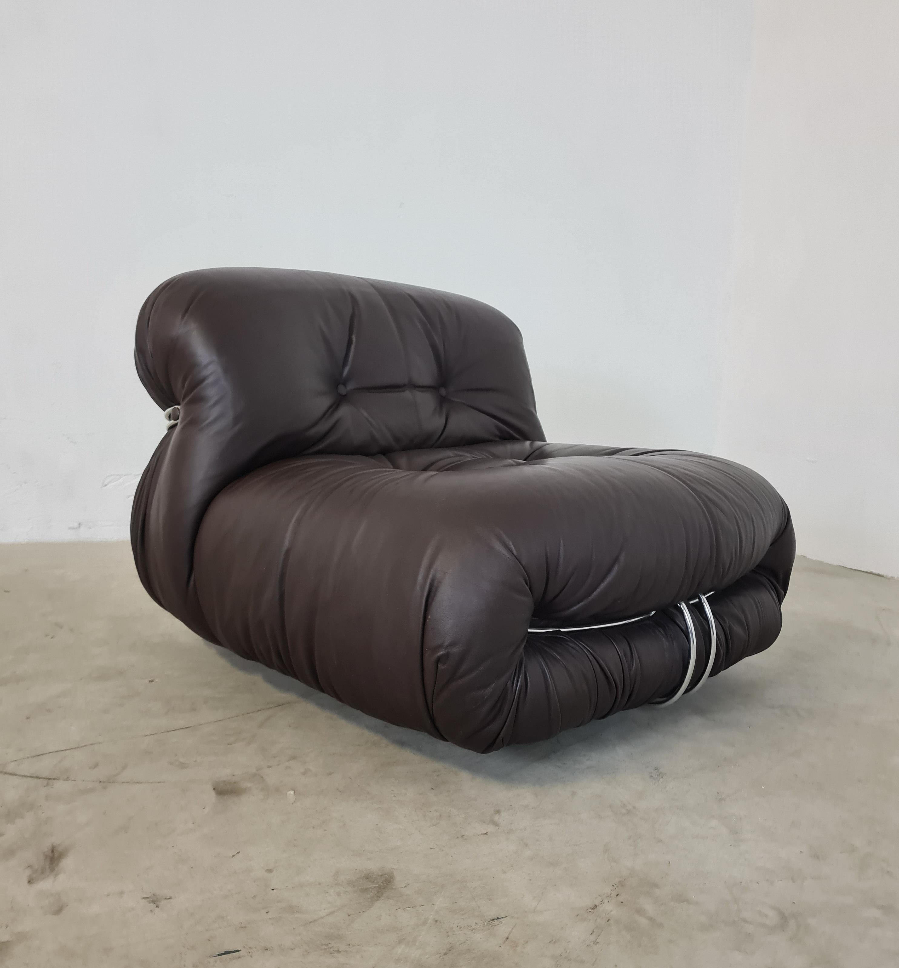 Divano e Poltrone Soriana di Afra e Tobia Scarpa per Cassina In condizioni buone in vendita a Torino, IT