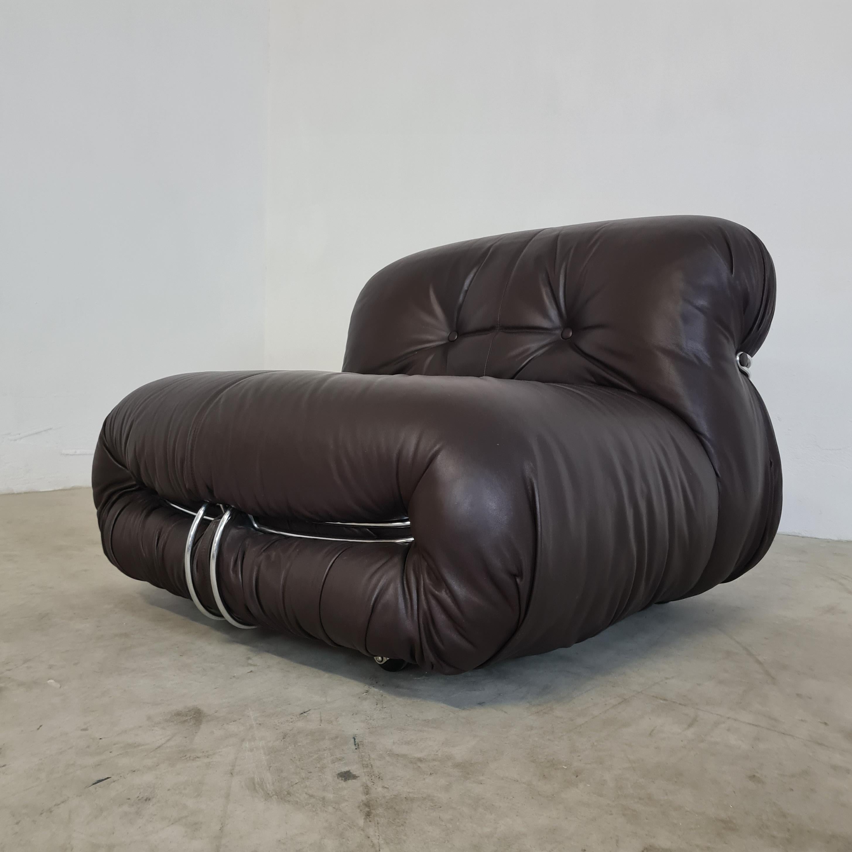 Divano e Poltrone Soriana di Afra e Tobia Scarpa per Cassina in vendita 2