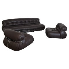 Soriana Sofa and Armchairs by Afra and Tobia Scarpa for Cassina