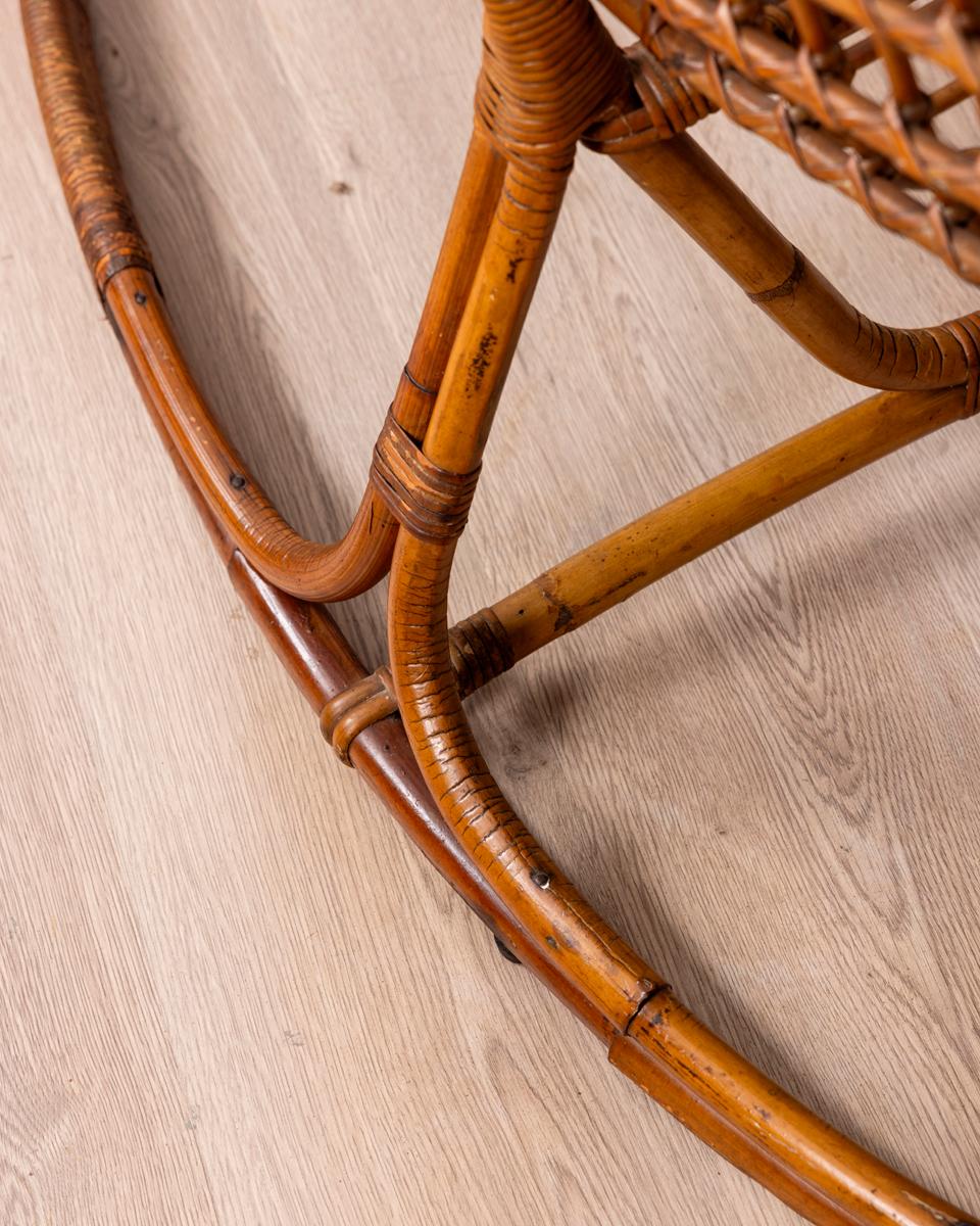 Salon vintage en bambou des années 1950 conçu par Tito Agnoli pour Bonacina en vente 6