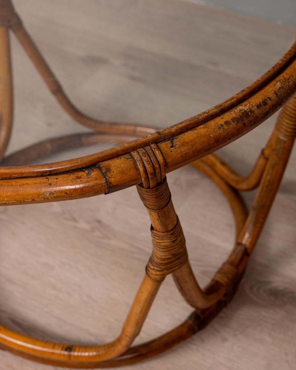 Salon vintage en bambou des années 1950 conçu par Tito Agnoli pour Bonacina en vente 1