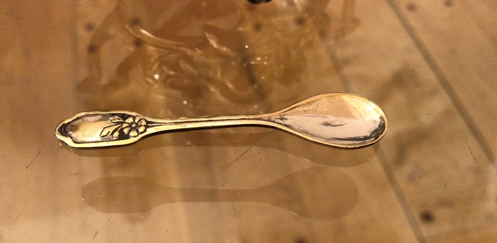 Cuillère à sel et à poivre avec cuillère, Art Nouveau, Jugendstil, Liberty, 1900 en vente 5