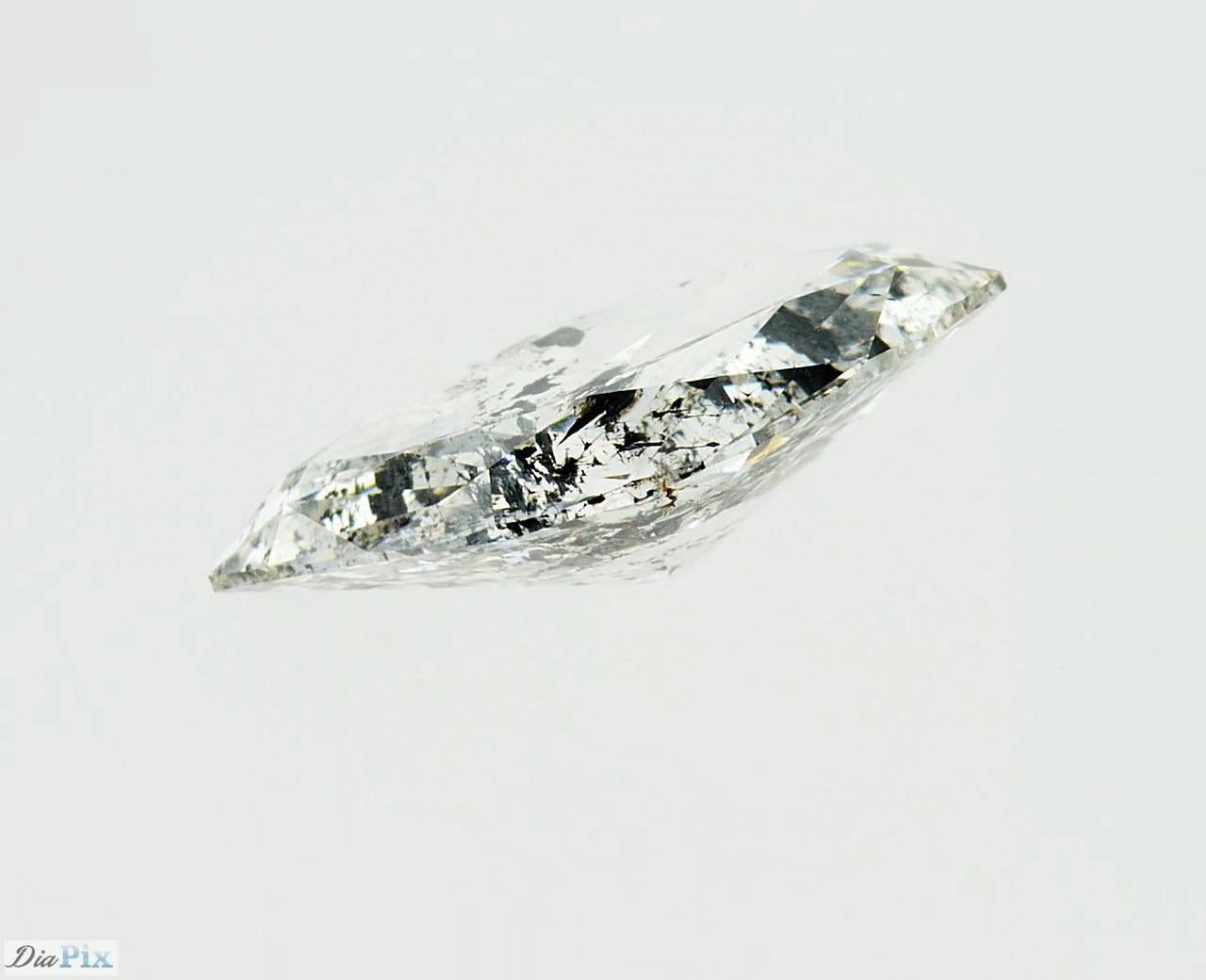 Salz-und-Pfeffer-Diamant, Marquise, 2,40 Karat im Zustand „Neu“ im Angebot in Antwerpen, BE