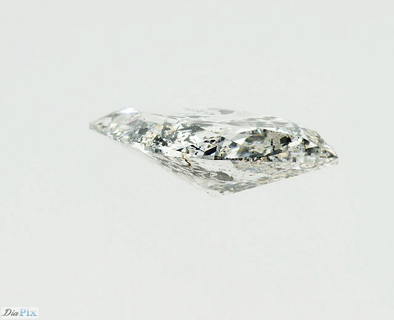 Women's or Men's Salt and Pepper Diamond, Marquise, 2.40 Carat For Sale