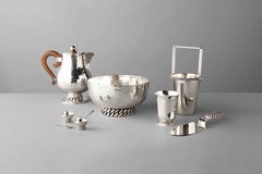 Salt and Pepper Pots with Spoons