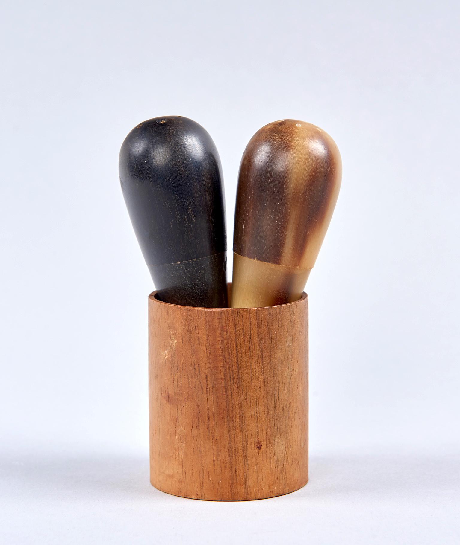 Turned Salt and Pepper Shakers by Carl Auböck