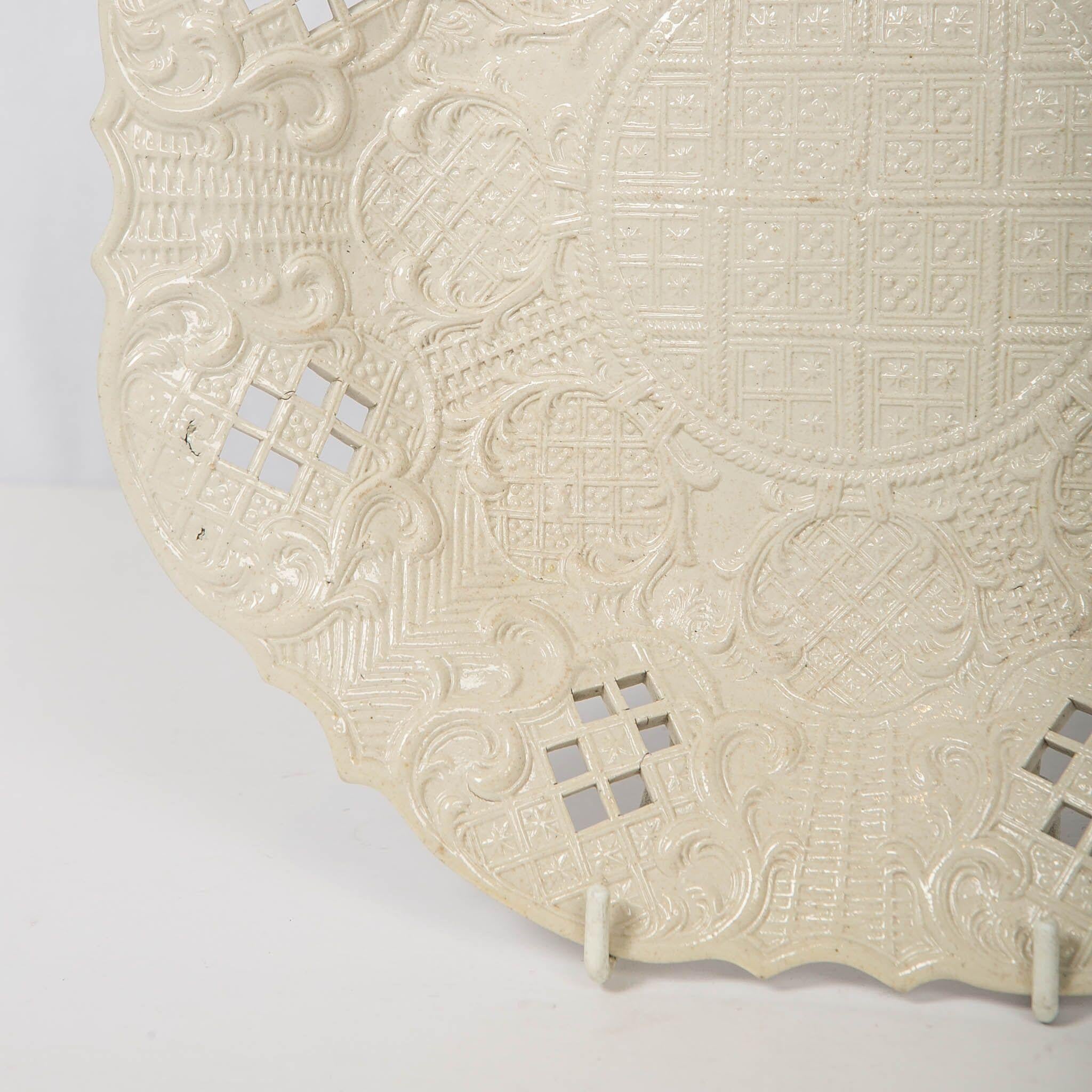 Rococo Salt-Glazed Dish Made in England, circa 1765