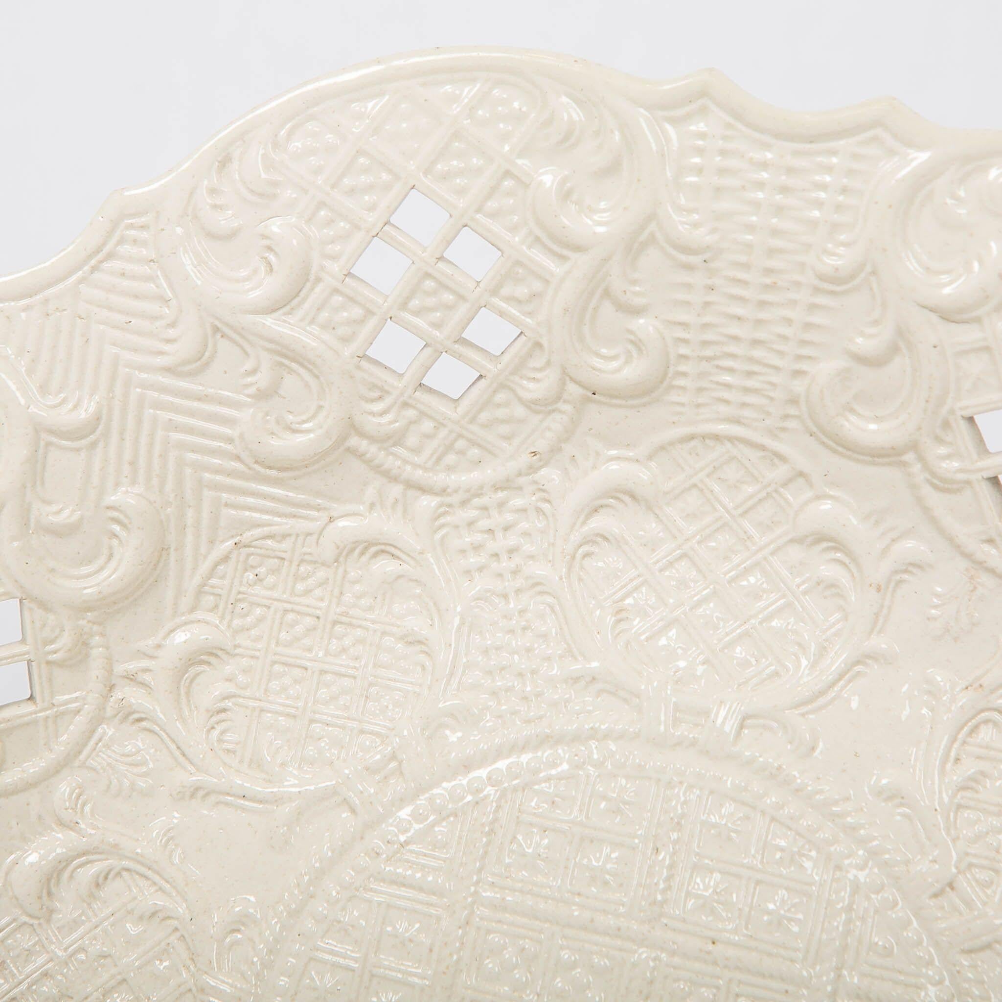 18th Century Salt-Glazed Dish Made in England, circa 1765
