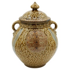Salt-Glazed Wood-Fired Covered Urn by Mark Hewitt